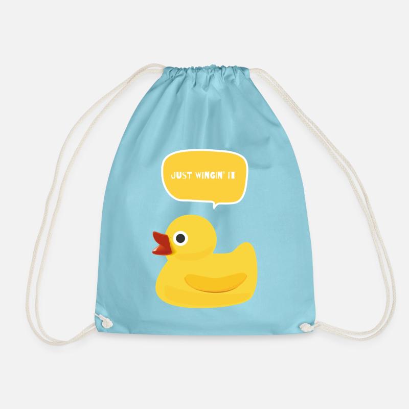 Just Wingin' It Duck - Turnbeutel - Aqua