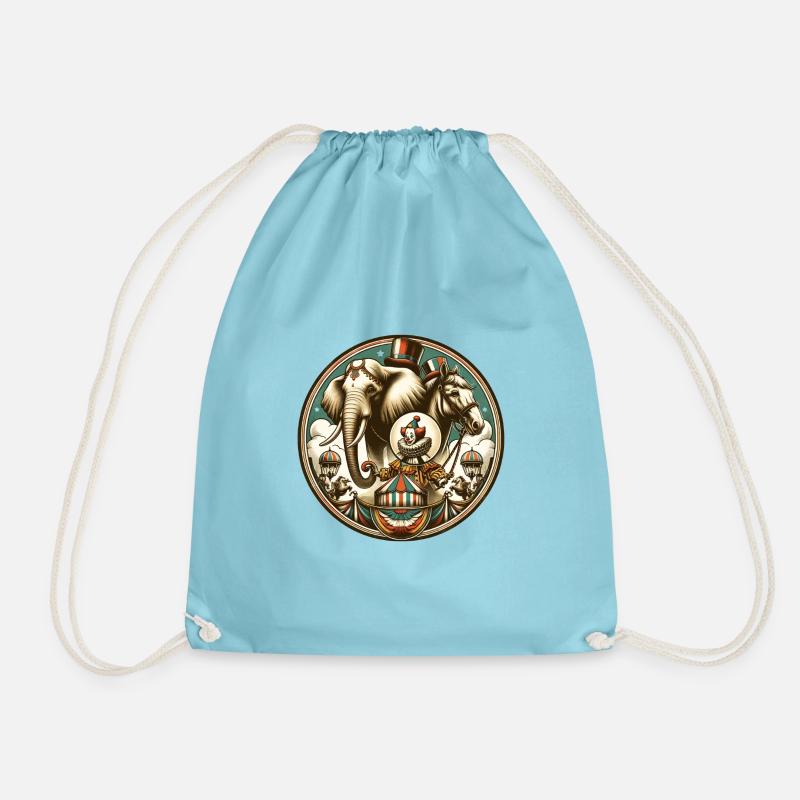 Circus - Drawstring Bag - aqua