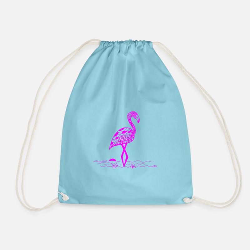 Flamingo - Turnbeutel - Aqua