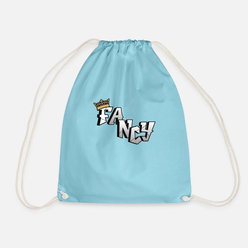 Fancy/Stylish - Drawstring Bag - aqua