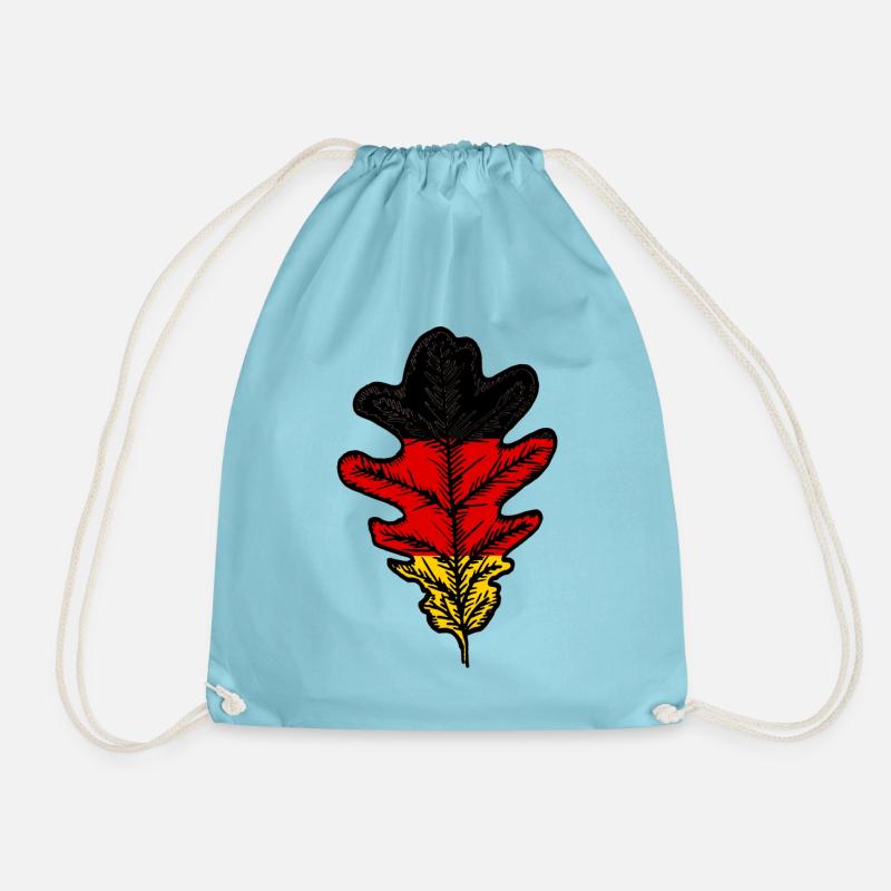 Eichenblattflagge - Turnbeutel - Aqua