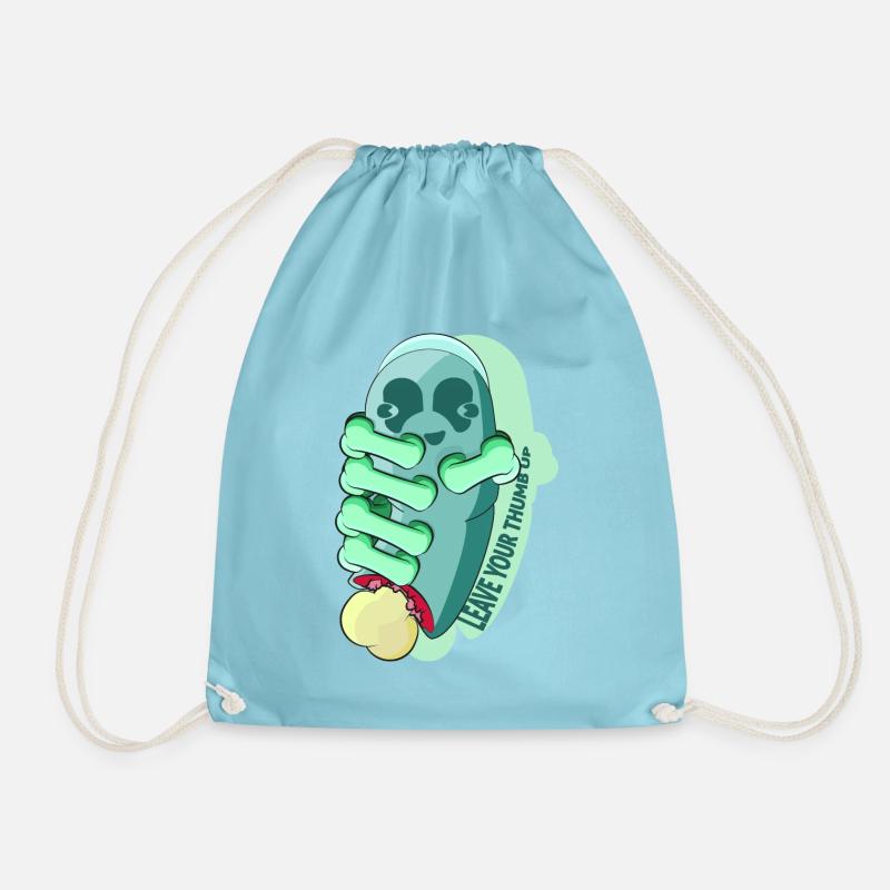 THUMB - Drawstring Bag - aqua