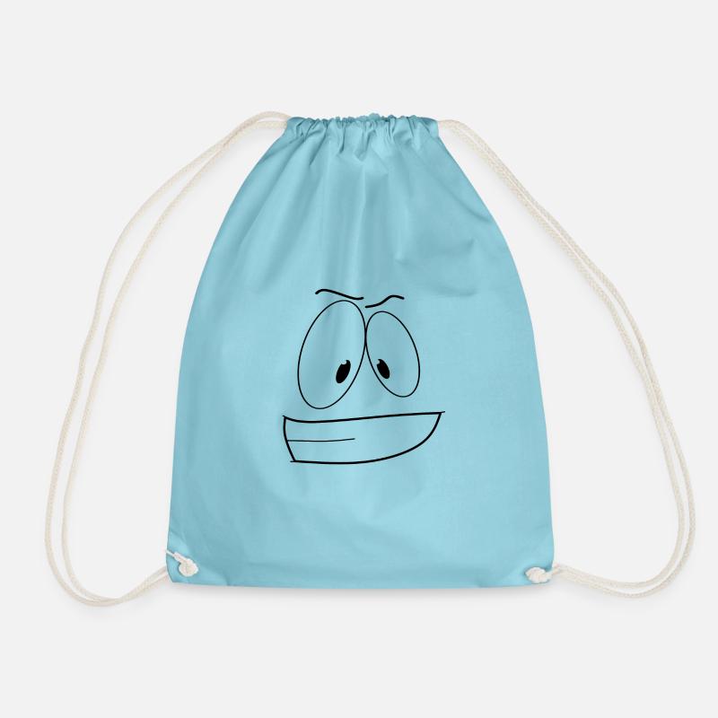 Serious - Drawstring Bag - aqua