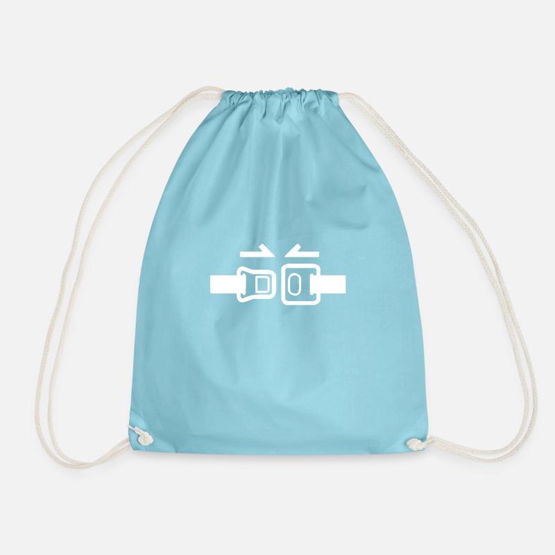 Fast seatbelt - Drawstring Bag - aqua