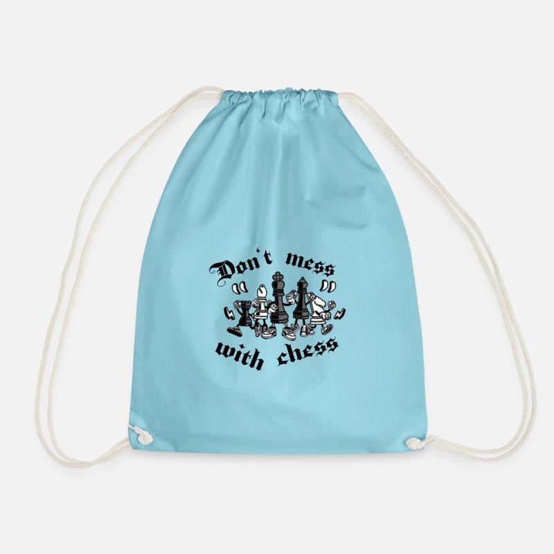 Dont mess with chess - Schach - Turnbeutel - Aqua