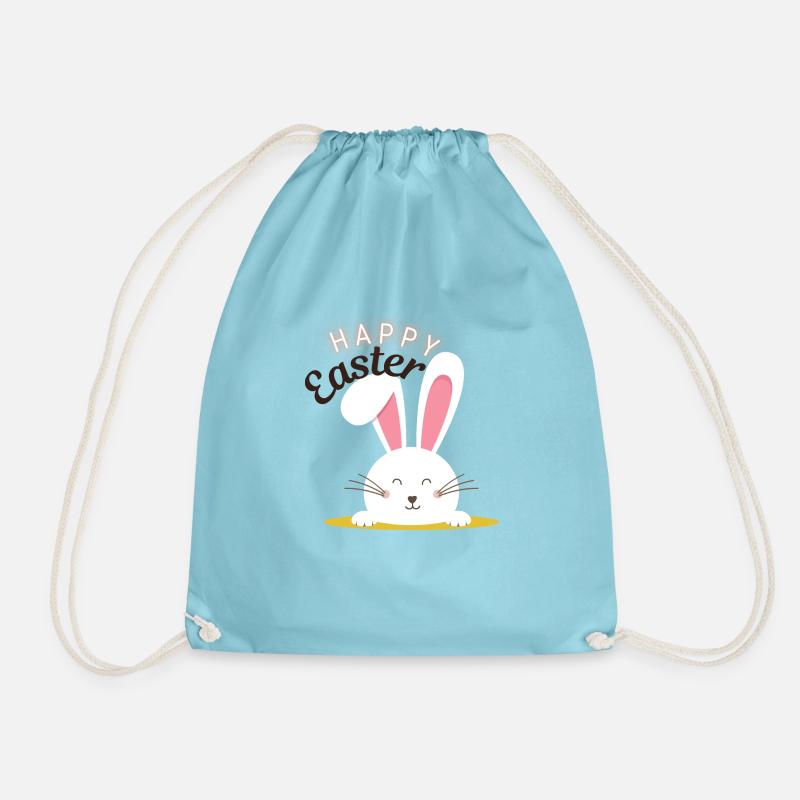 Happy Easter - Turnbeutel - Aqua