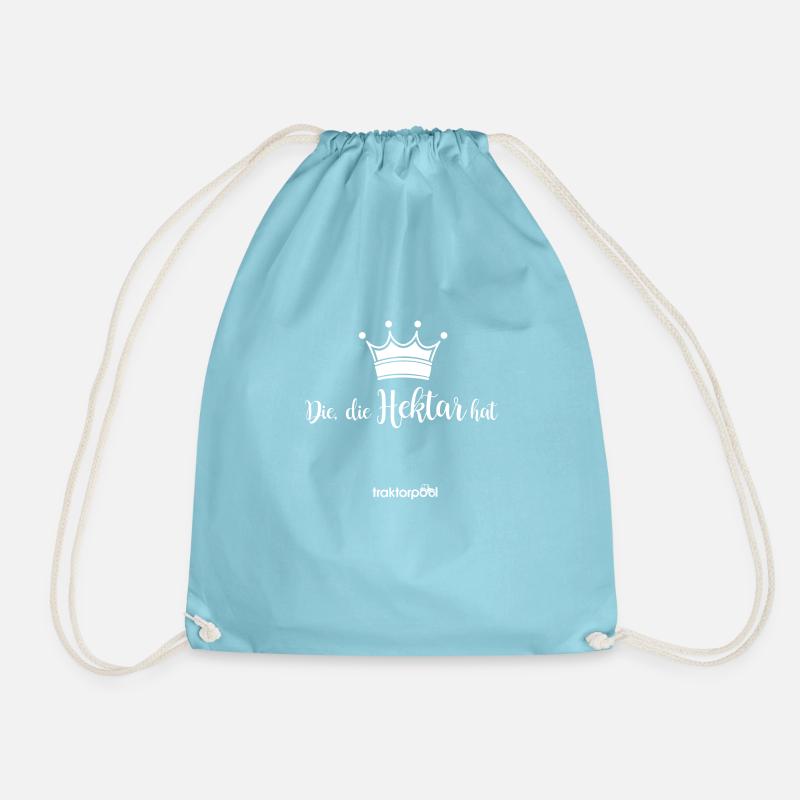 Die, die Hektar hat - Turnbeutel - Aqua