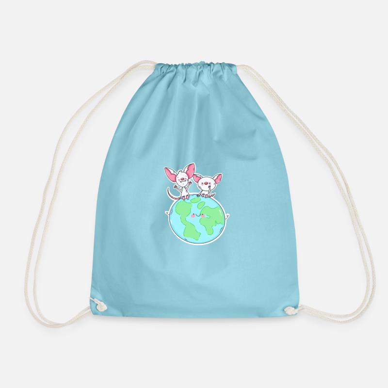 We are going to conquer the world! - Drawstring Bag - aqua