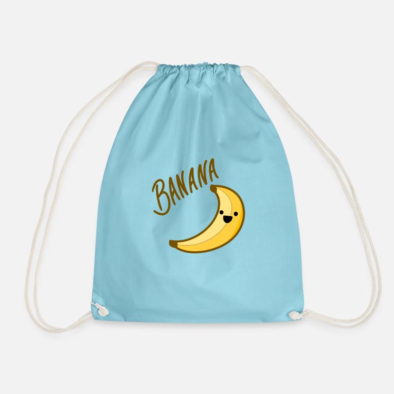 Banana - Drawstring Bag - aqua