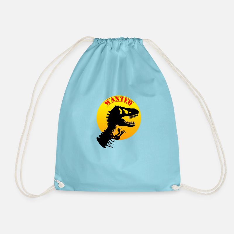 Wanted - Drawstring Bag - aqua