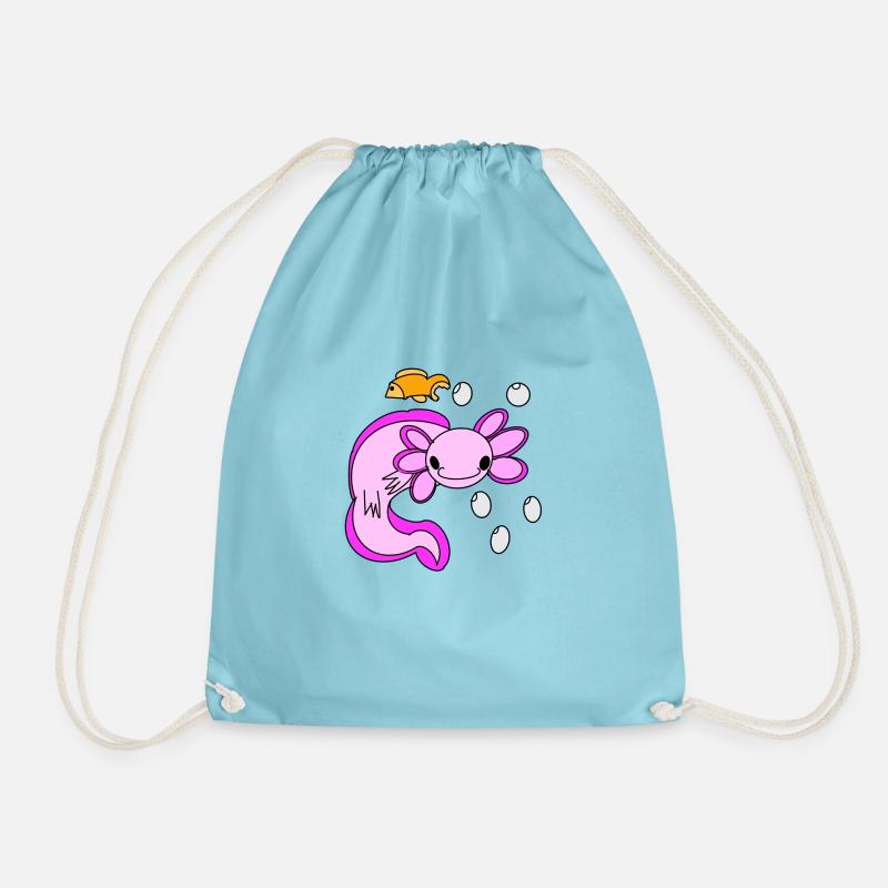 Axolotl - Turnbeutel - Aqua