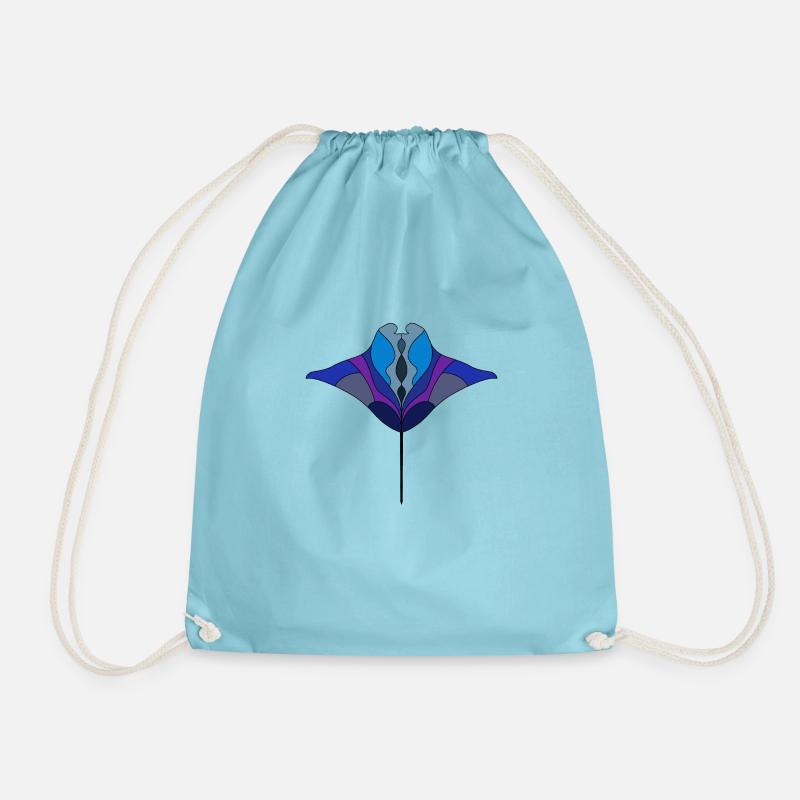 Manta - Drawstring Bag - aqua