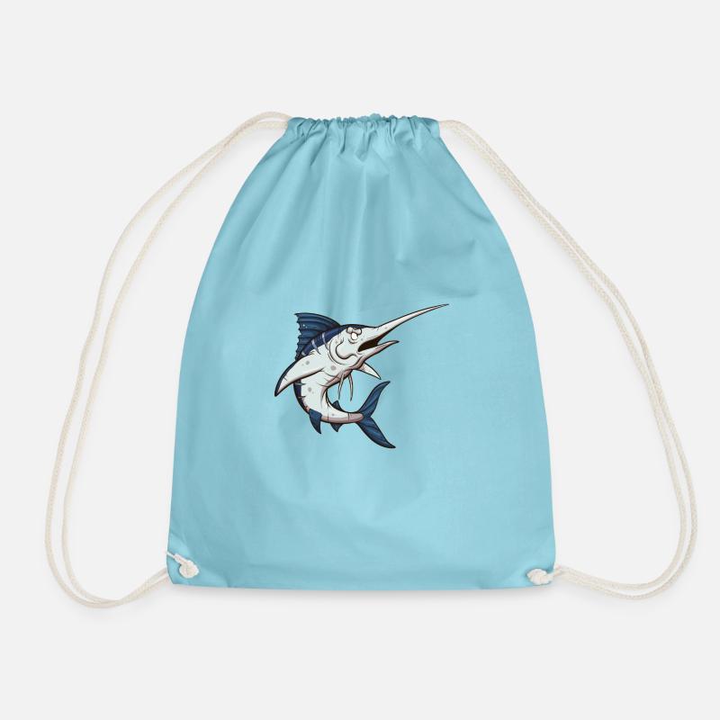 Schwertfisch - Turnbeutel - Aqua