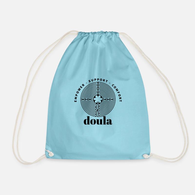 Doula Labyrinth - Turnbeutel - Aqua