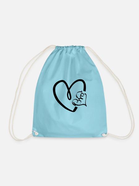 Bro im Herz - Turnbeutel - Aqua