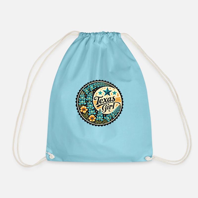 Mädchen aus Texas - Turnbeutel - Aqua