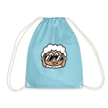 Mouton Lunettes de soleil Fête Mouton Agneau Tête Fraîche - Sac de sport léger - aqua - Devant