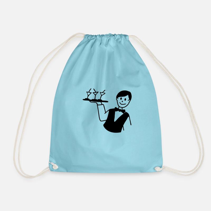 Waiter - Drawstring Bag - aqua