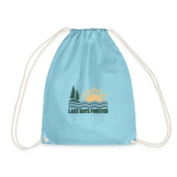 Lake Days Forever - Turnbeutel - Aqua - Vorne