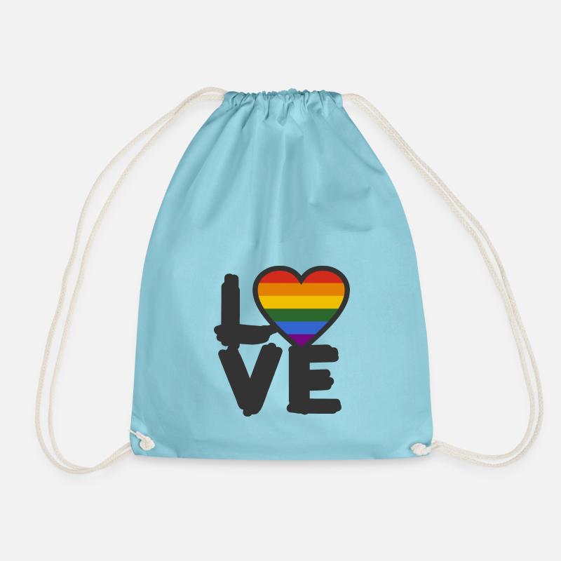Liefde - LIEBE - Turnbeutel - Aqua