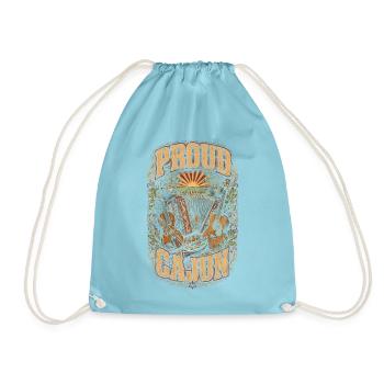 Cajun Kultur - Turnbeutel - Aqua - Vorne