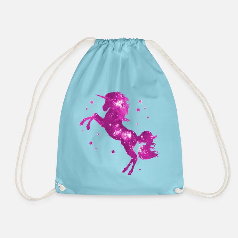 Einhorn Rosa - Turnbeutel - Aqua