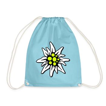 Edelweiss - Turnbeutel - Aqua - Vorne