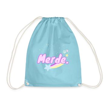 Damn. - Drawstring Bag - aqua - Front