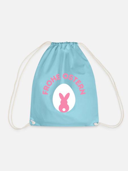 Frohe Ostern / Ostern - Turnbeutel - Aqua