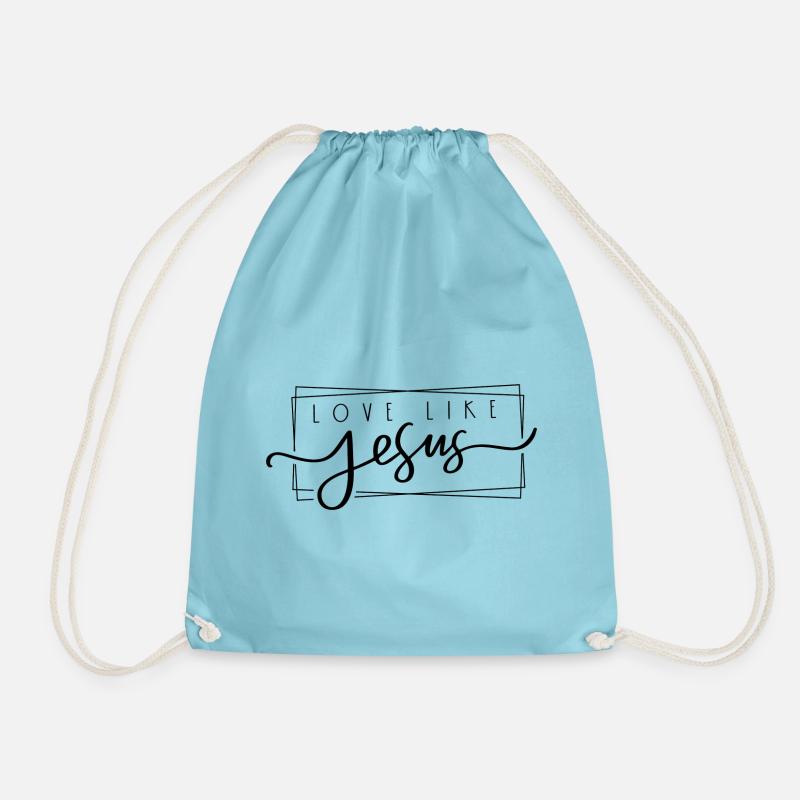 Spread Love Like Jesus Does - Turnbeutel - Aqua