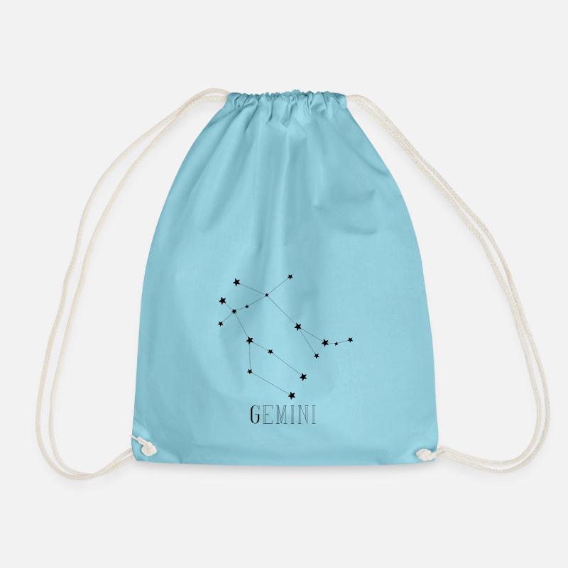 GEMINI - Drawstring Bag - aqua