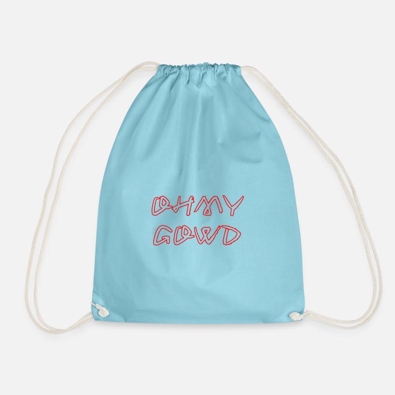 OHMY_GOWD - Drawstring Bag - aqua