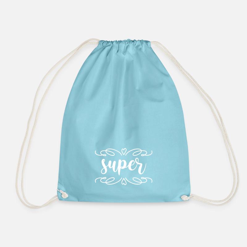 super - Turnbeutel - Aqua