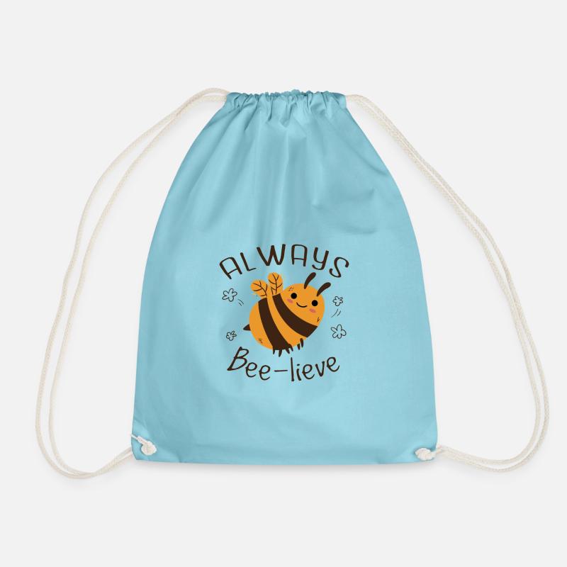 Niedliche Hummel - Turnbeutel - Aqua