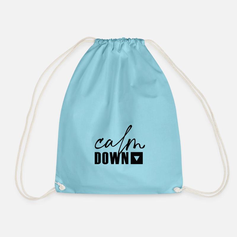 calm down - Turnbeutel - Aqua