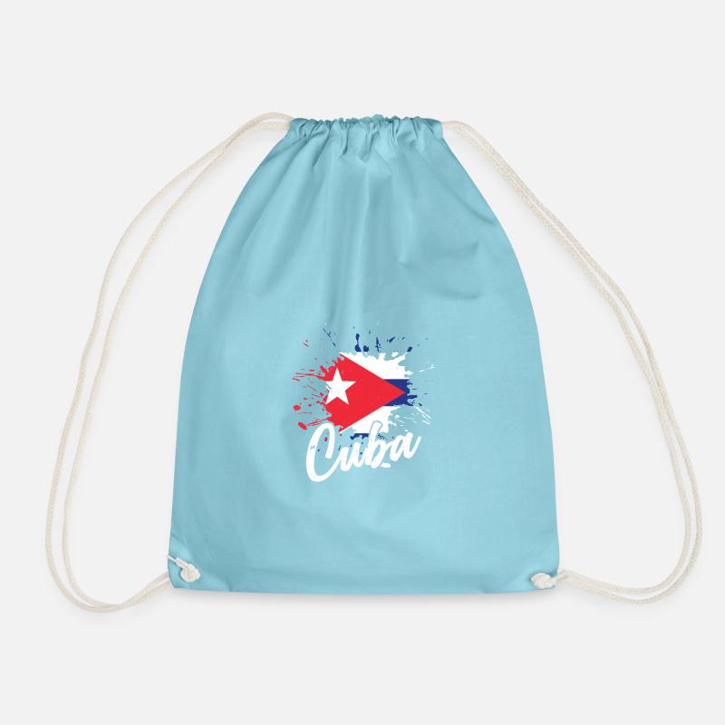Cuba Flag | Cuba - Turnbeutel - Aqua