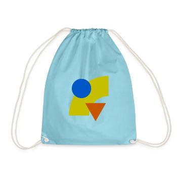 Constellation géométrique des couleurs - Sac de sport léger - aqua - Devant