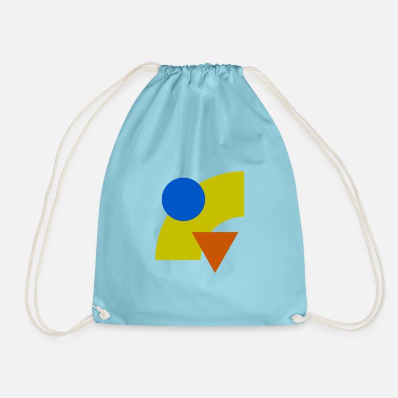 Geometric color constellation - Drawstring Bag - aqua