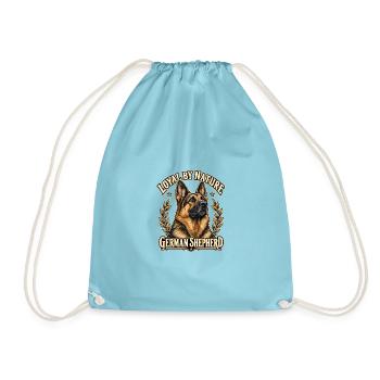Loyal by Nature – Deutscher Schäferhund-Porträt - Turnbeutel - Aqua - Vorne