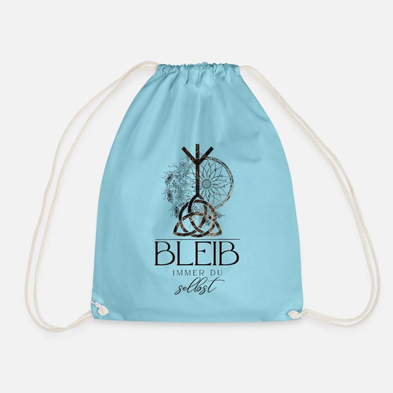 HIPPIE Mandala avec CELTIC KNOT Triquetta - Sac de sport léger - aqua