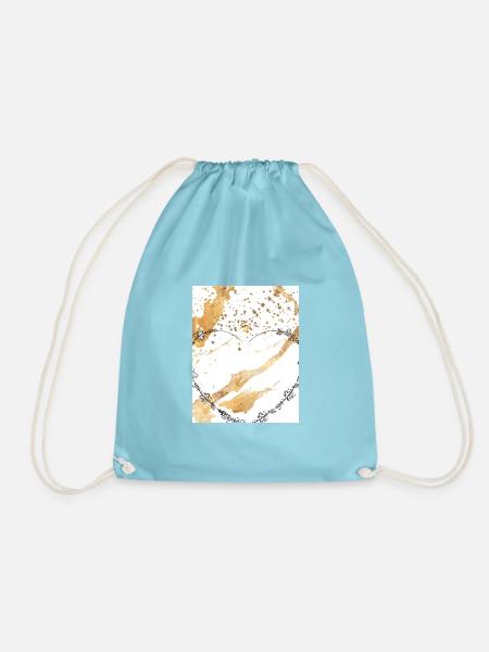 Marmor - Turnbeutel - Aqua