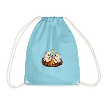 Geister rösten Marshmallows - Turnbeutel - Aqua - Vorne