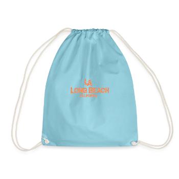 L A Long Beach california Orange 2 - Sac de sport léger - aqua - Devant