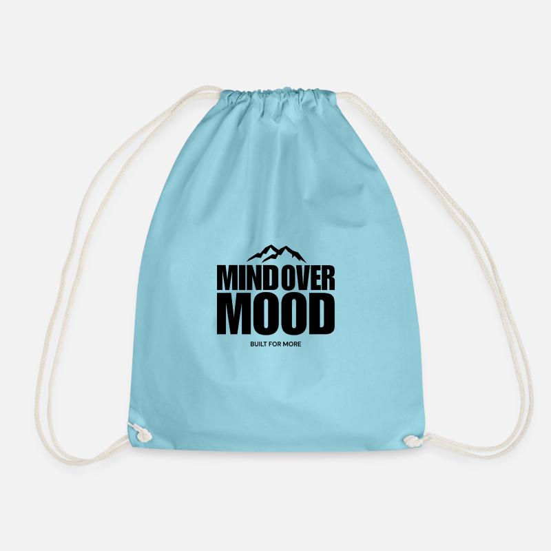 MIND OVER MOOD - Drawstring Bag - aqua