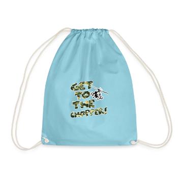 Holen Sie sich den Chopper! - Turnbeutel - Aqua - Vorne