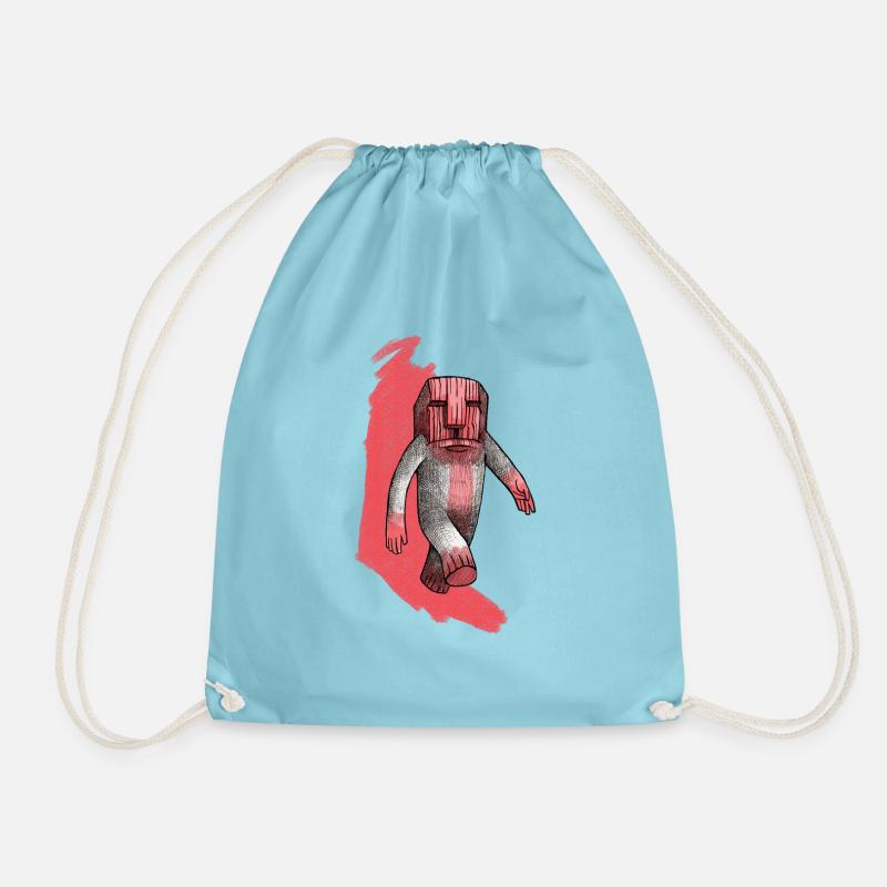TOTEM - Drawstring Bag - aqua