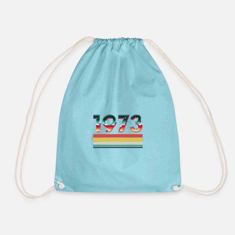 1973 Forever Vintage Design - Drawstring Bag - aqua