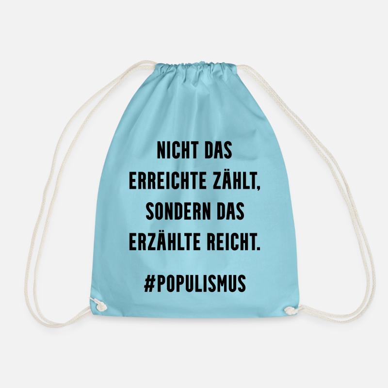 POPULIST'S FINEST - Turnbeutel - Aqua