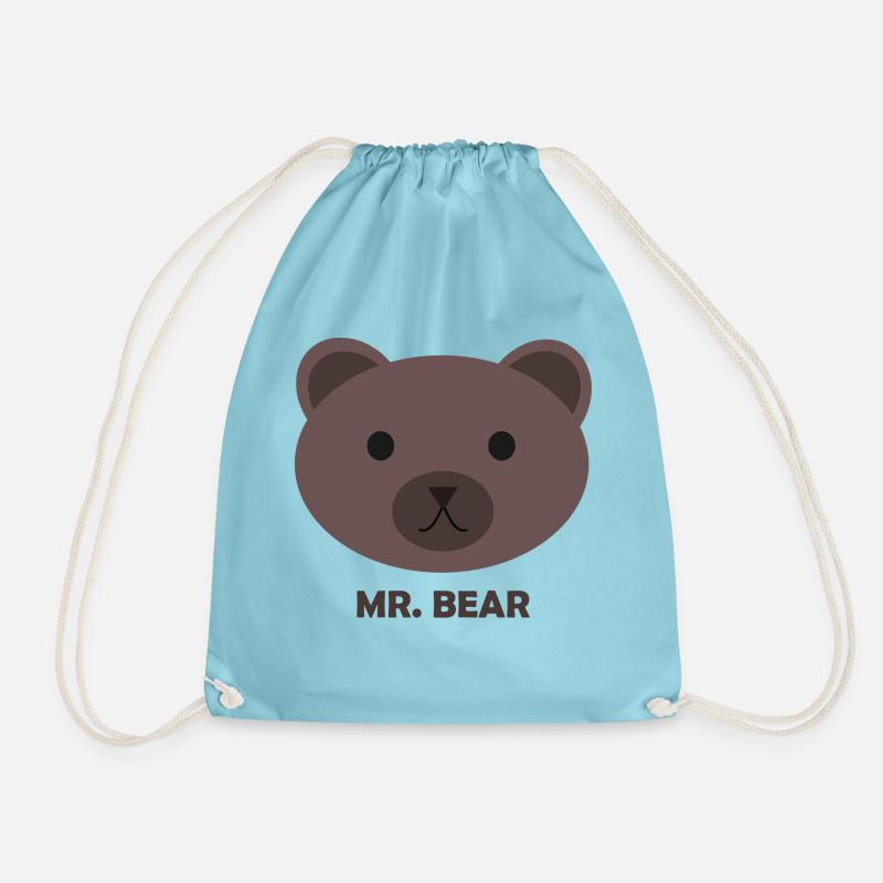MR. BEAR - Turnbeutel - Aqua