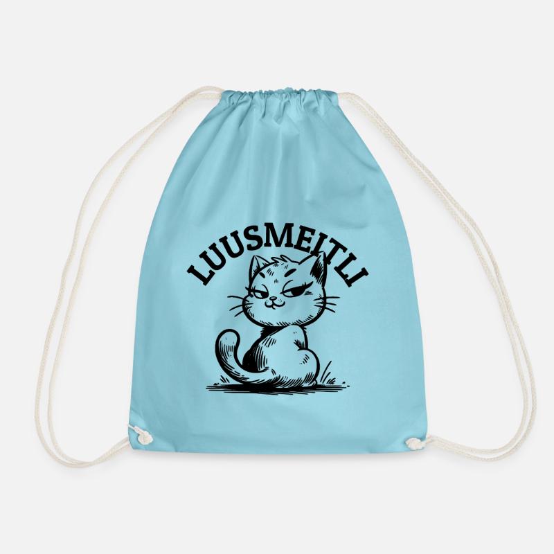 LUUSMEITLI - Kitty - Drawstring Bag - aqua